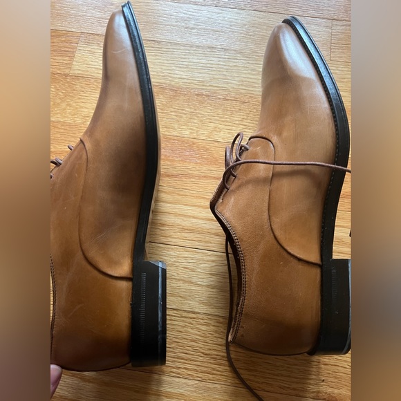 New MASSIMO MATTEO FIRENZE CUOIO Made In Italy BROWN MEN SHOES Size 8/ Uk7 - Picture 3 of 7